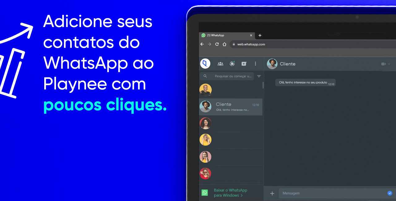 Playnee Extensão WhatsApp Web